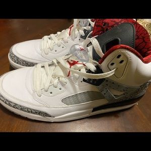 Jordan Spizike Cement - White